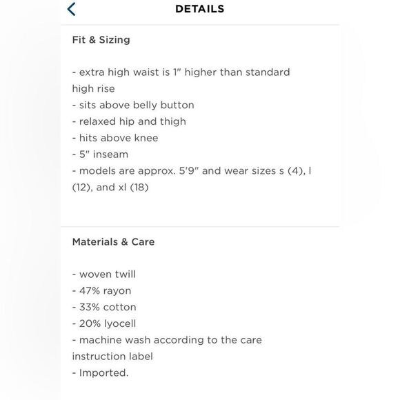 🆕 OLD NAVY | Extra High Waisted Taylor Trouser Shorts Size Small Clifftop Khaki - Picture 5 of 6